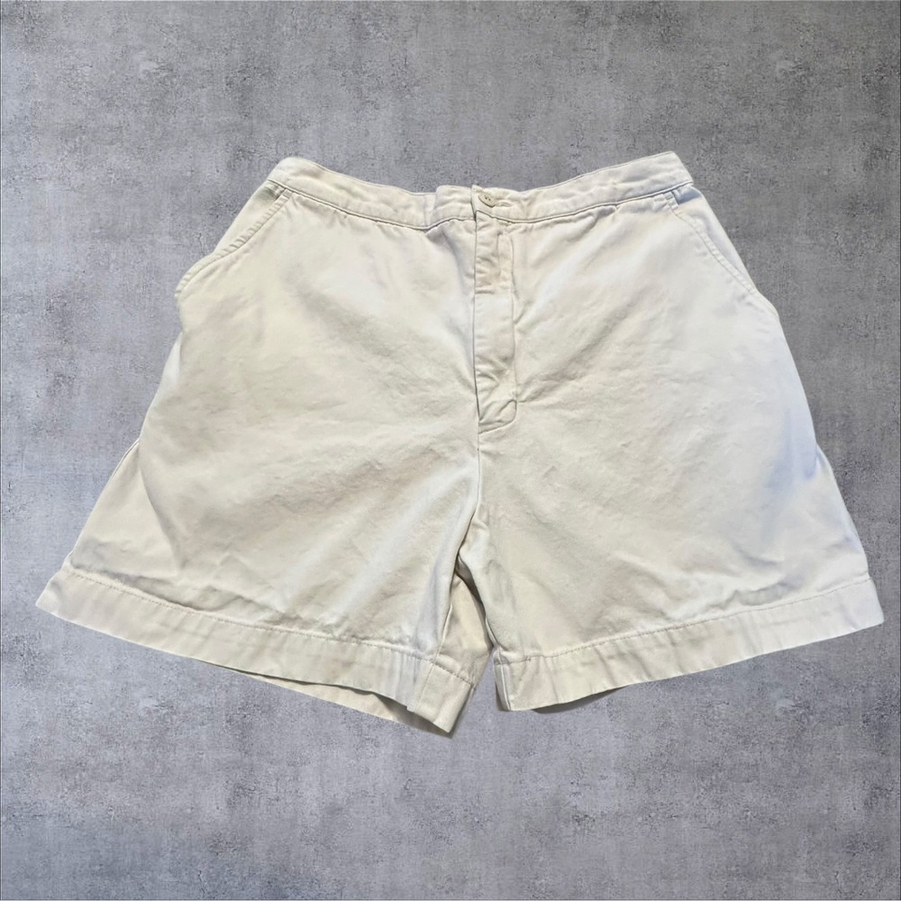 Y2K Eddie Bauer 100% Cotton Khaki Shorts Womens Size 12 Casual‎ Utility